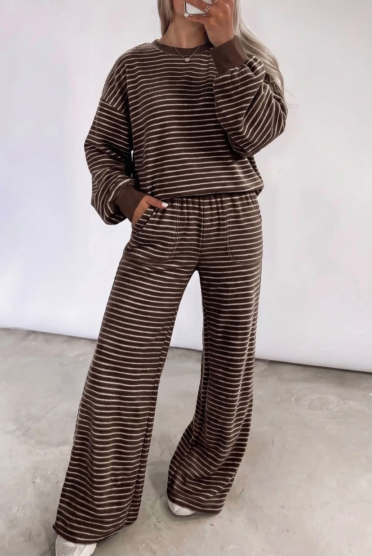 Brown Stripe Set