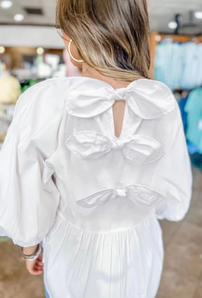 White Babydoll Top