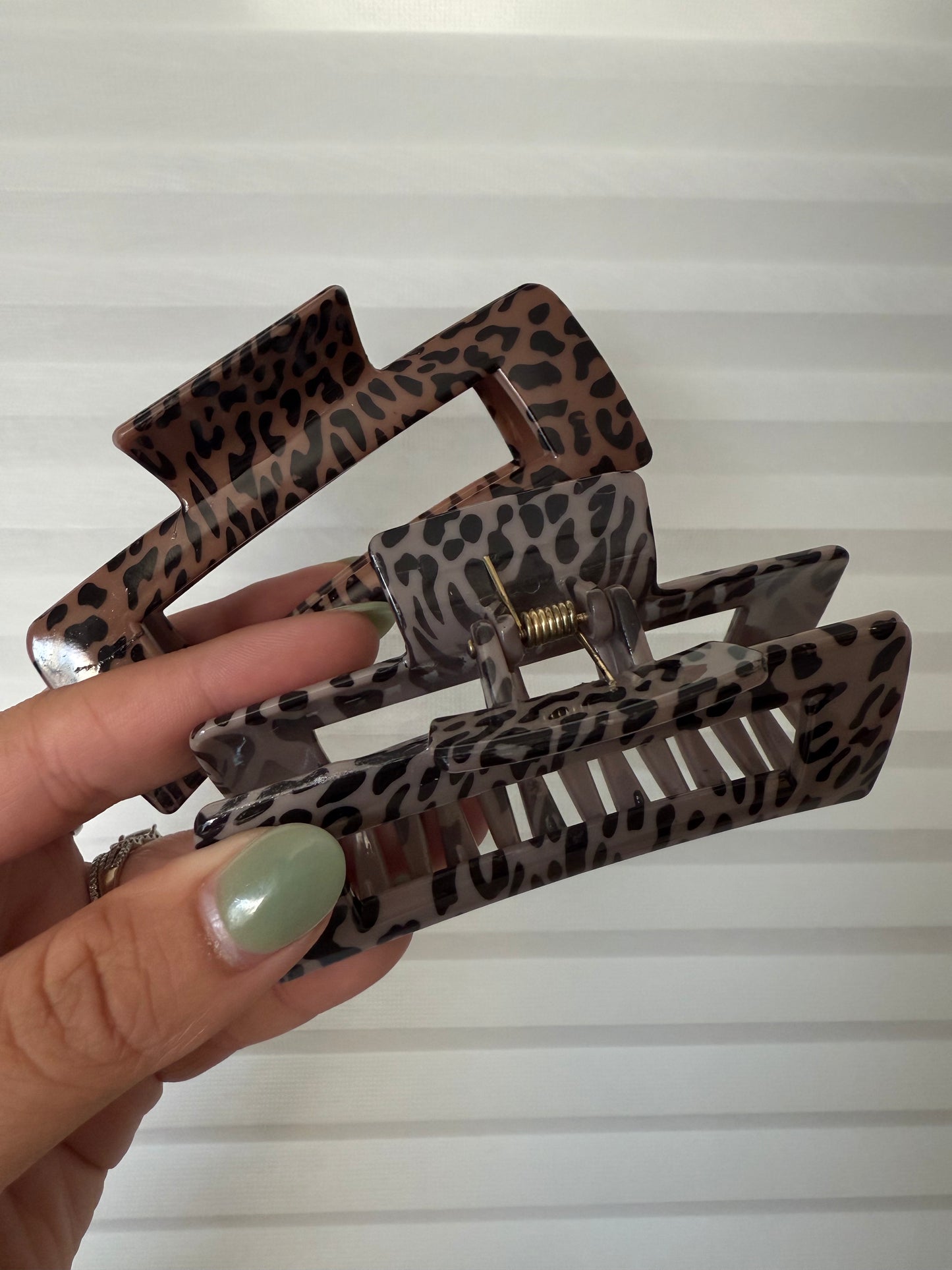 Leopard Hair Clips