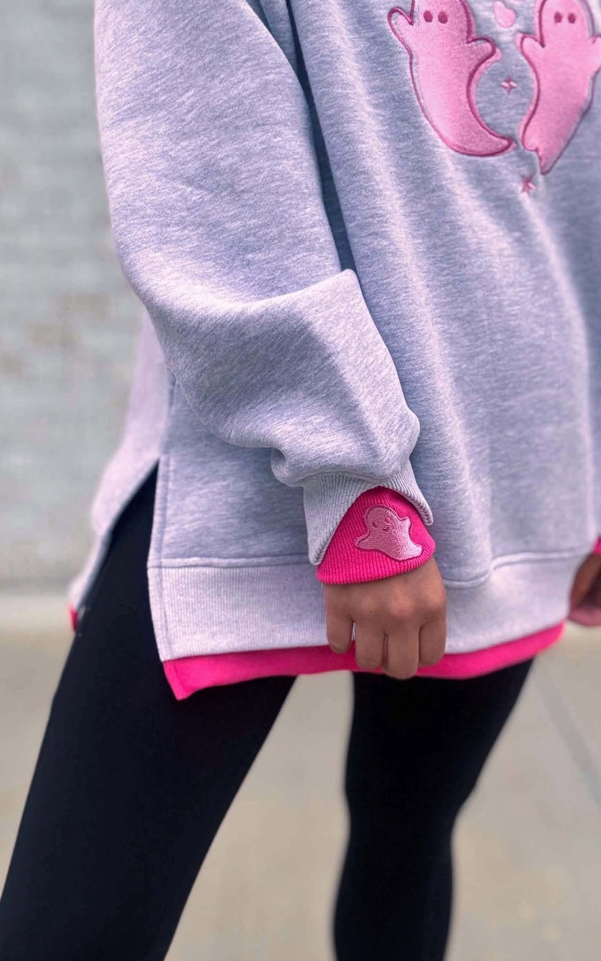Pretty Little Ghosts Layerpop Double Cuffs Sweatshirt
