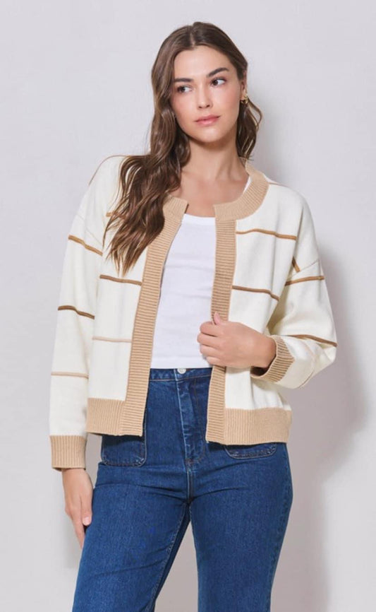 Brown Striped Sweater