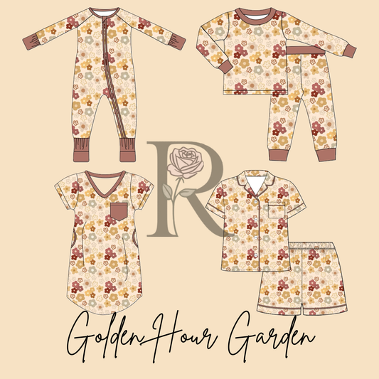 Golden Hour Garden Bamboo - 4 Styles (Adult & Kids Styles!)