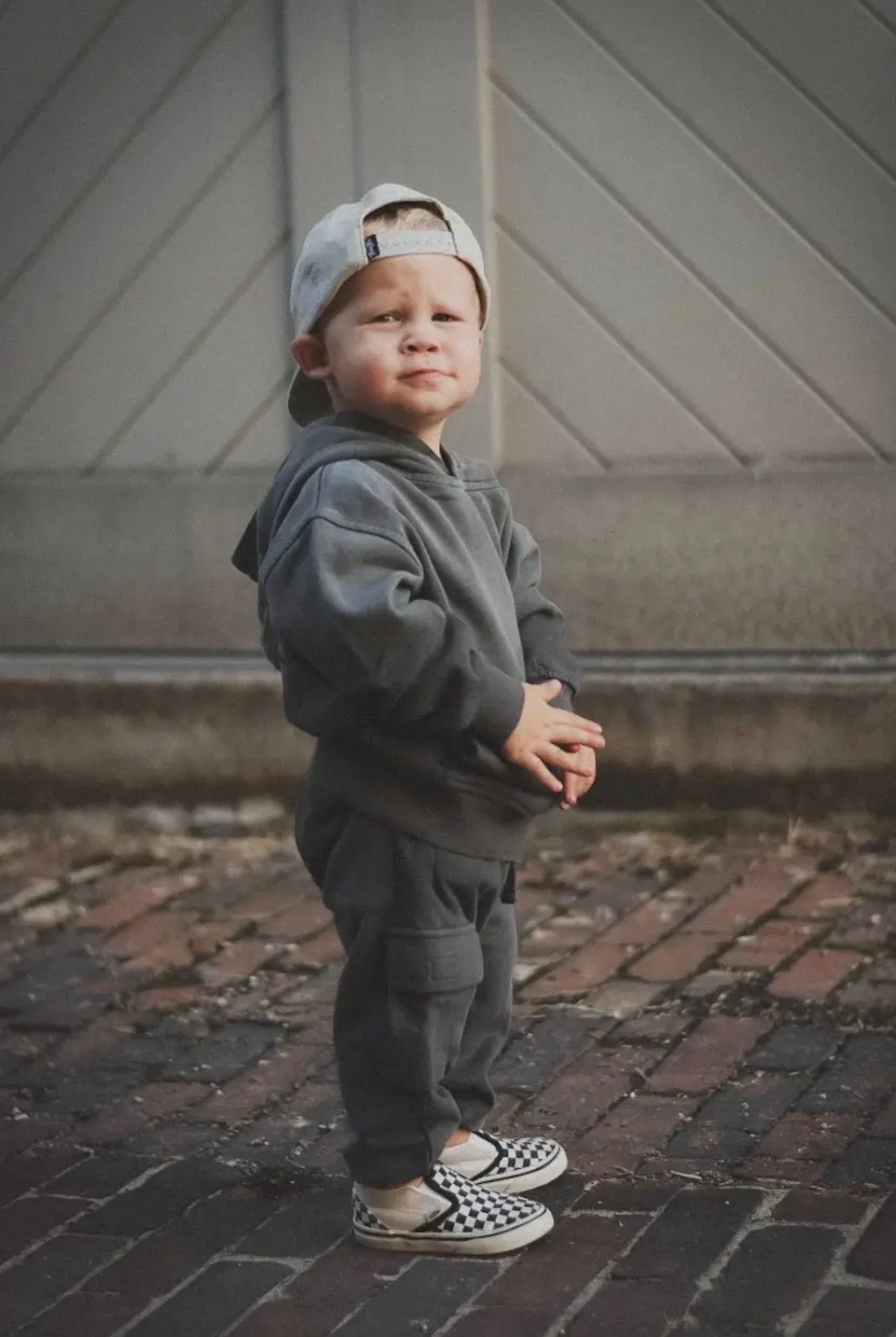 Toddler Sun-Faded Hoodie in Stonewash