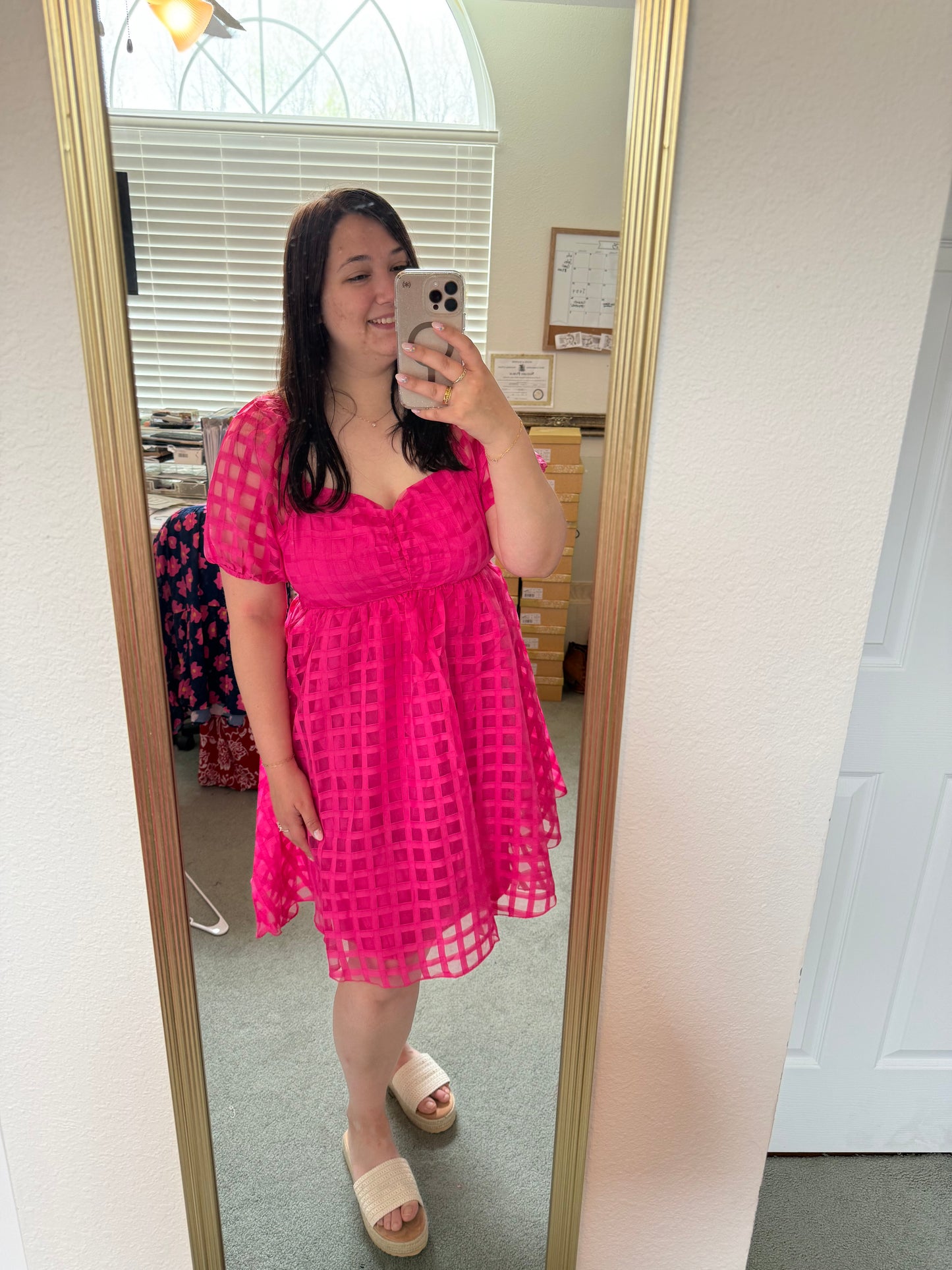 Teah Puff Sleeve Babydoll Dress