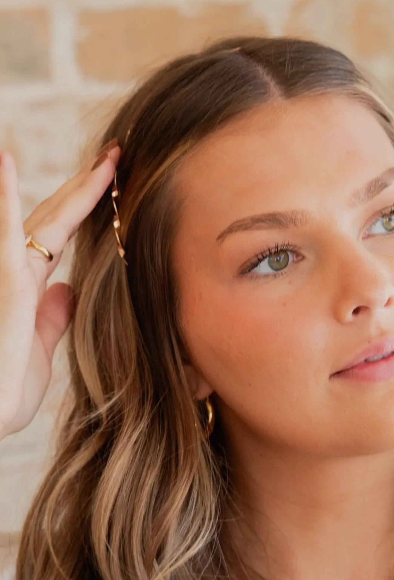 Twisted Gold Headband