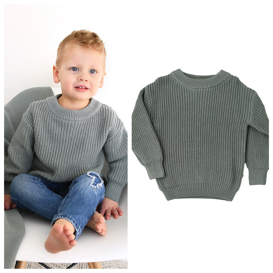 Gigi & Max Solid Knit Kids’ Sweater