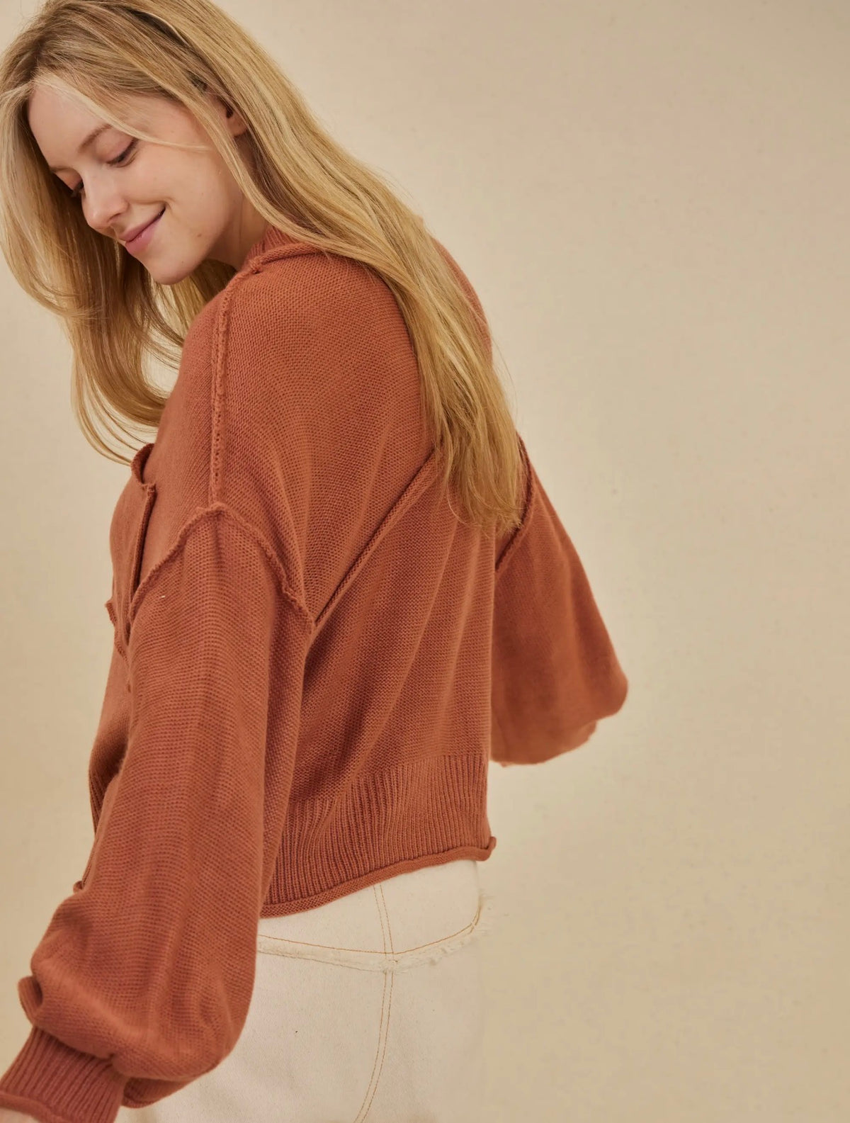 Mauve Round Neck Sweater