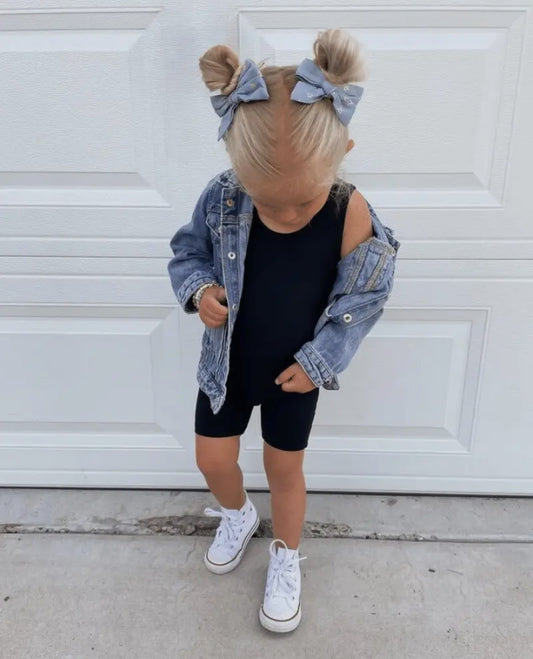 Gigi Bike-Short Romper