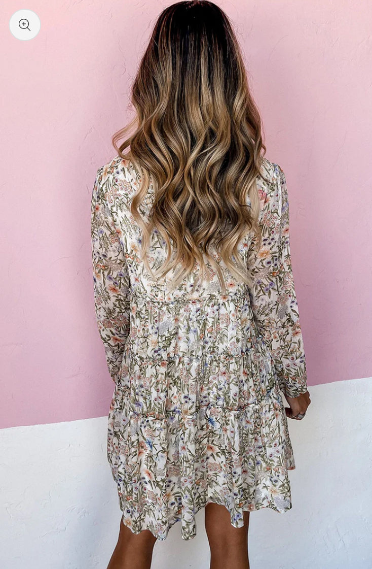 White Floral Dress