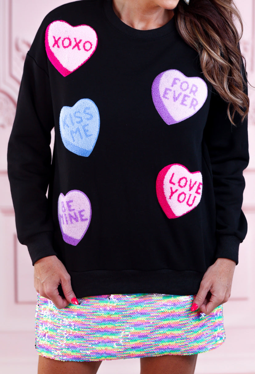 Sugar Rush Chenille Patch Pullover
