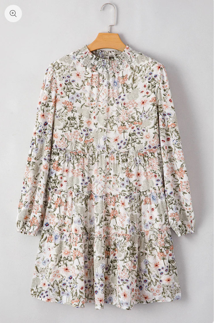 White Floral Dress