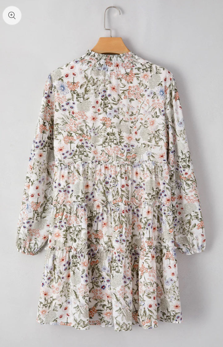 White Floral Dress