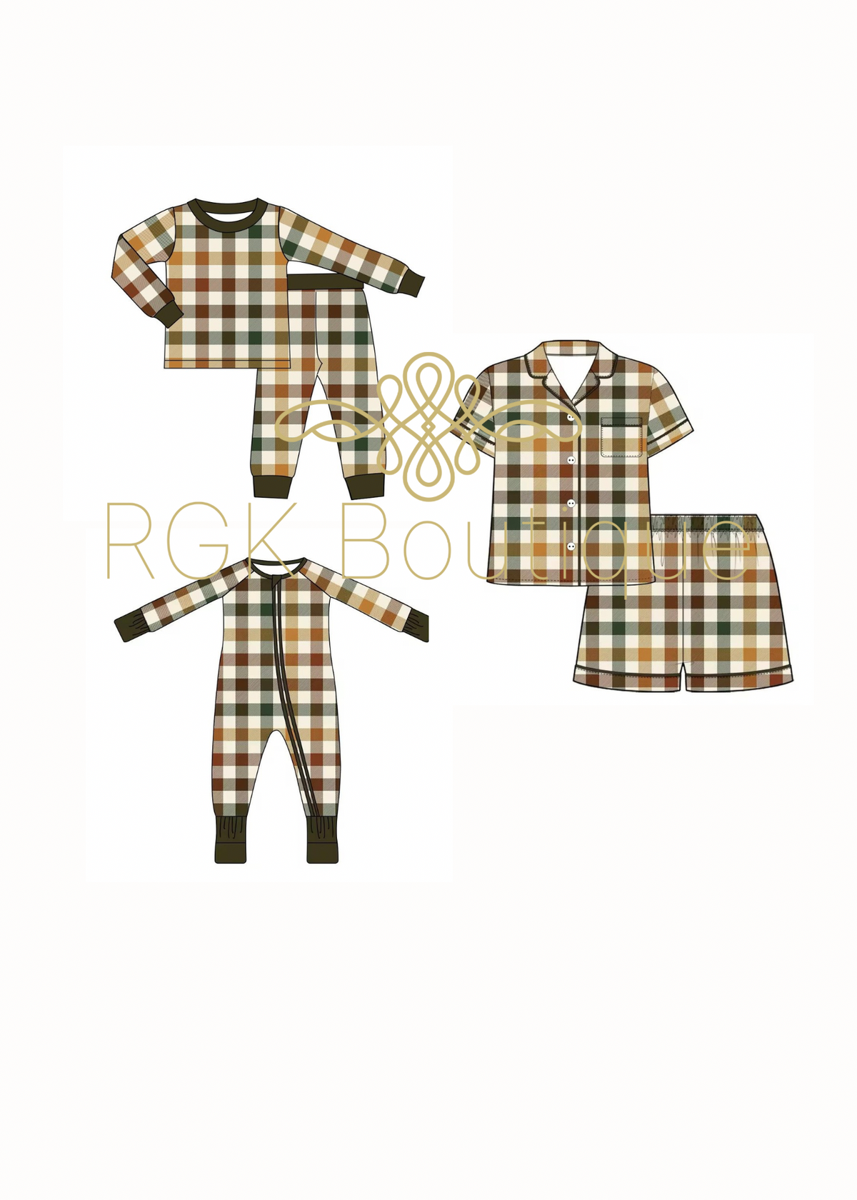 Mommy + Me Harvest Plaid Bamboo