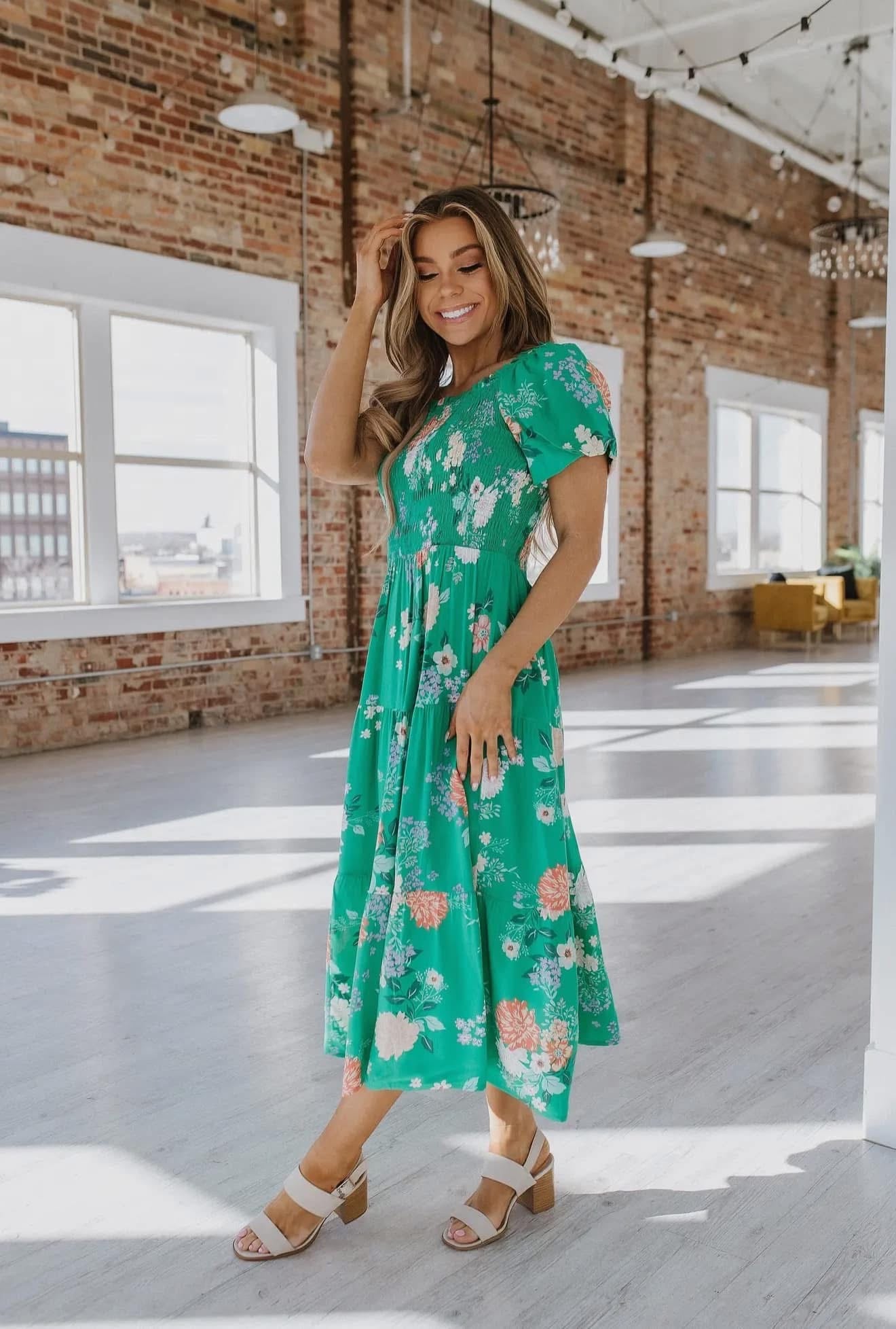 Deanna Floral Tiered Maxi