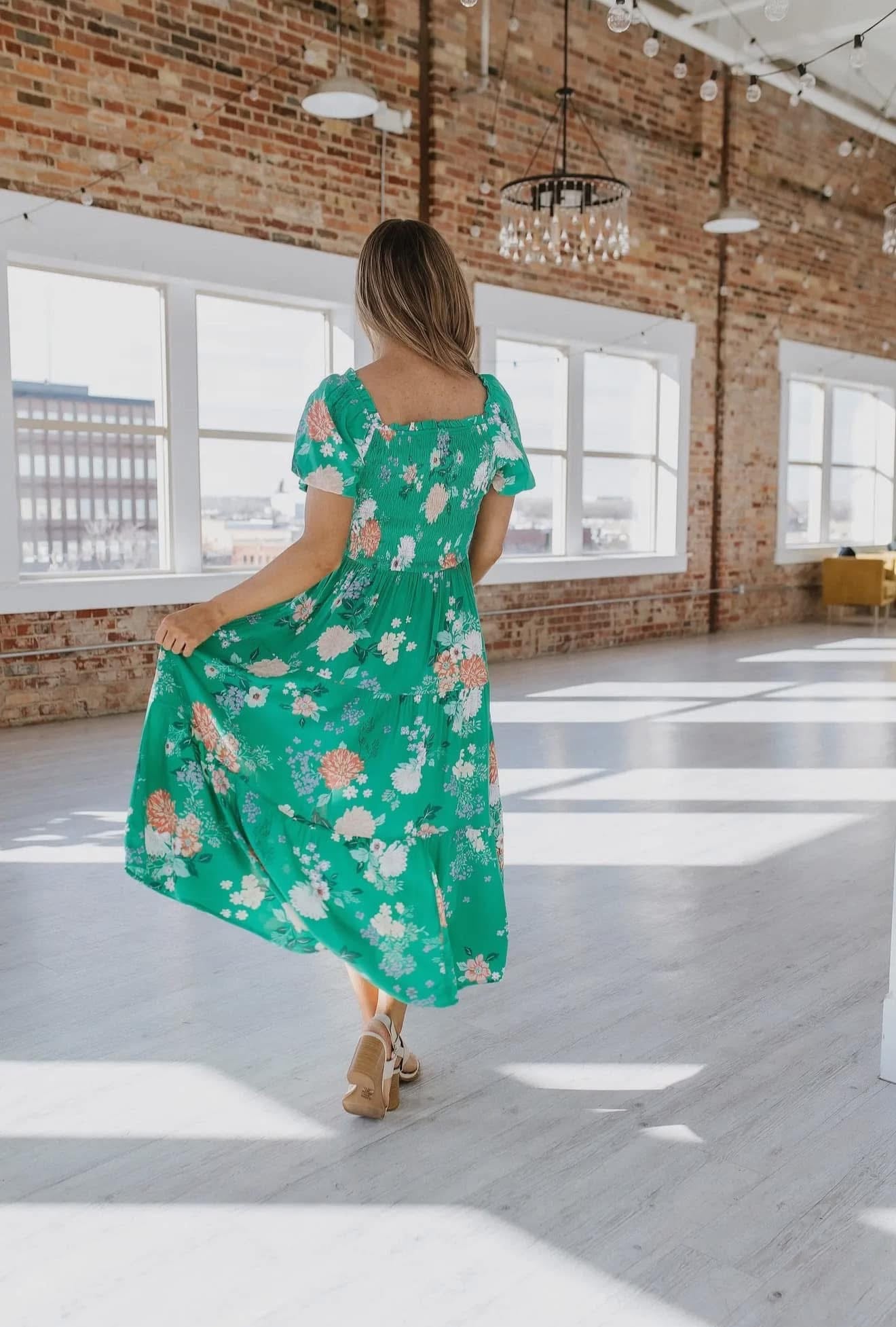 Deanna Floral Tiered Maxi