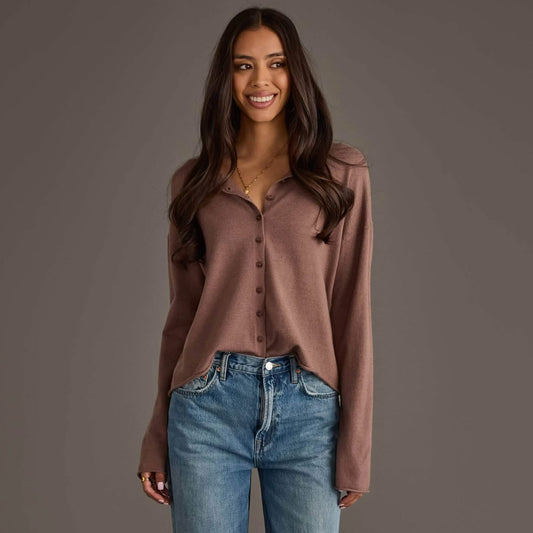 Mocha Button Up Cardigan