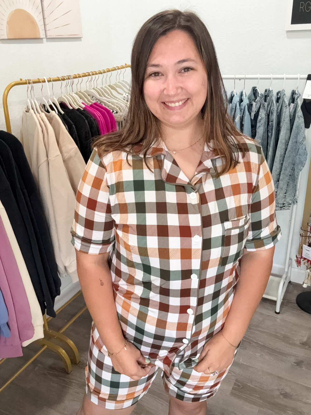 Mommy + Me Harvest Plaid Bamboo