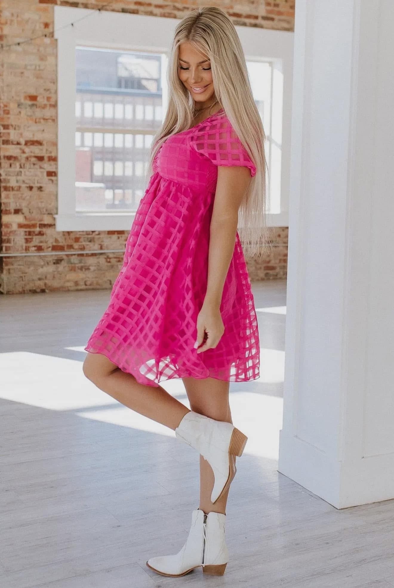 Teah Puff Sleeve Babydoll Dress