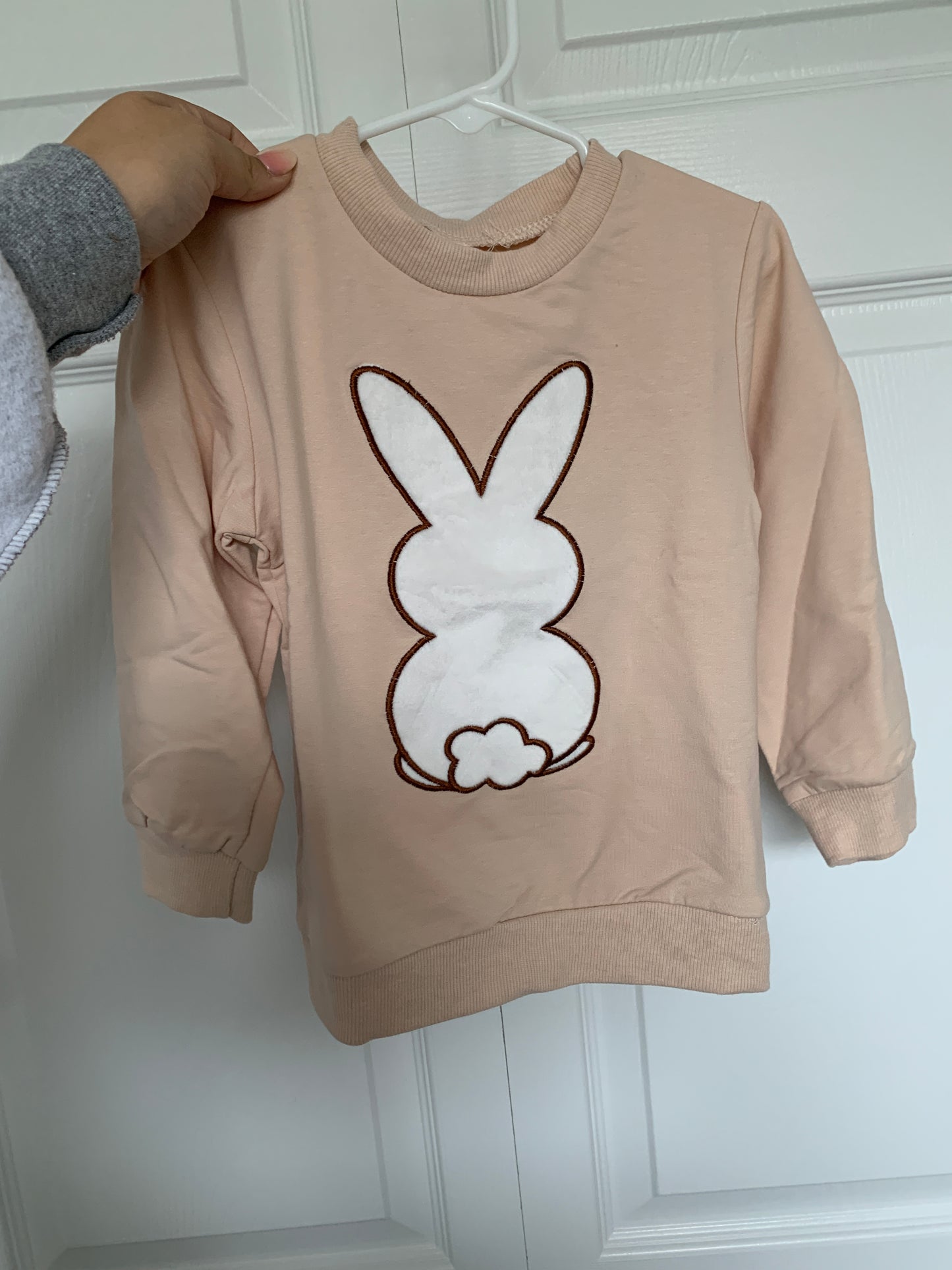 Fuzzy Bunny Toddler Crewneck
