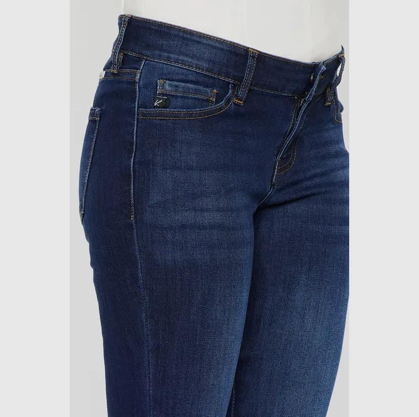 Low-Rise Frayed Hem Bootcut