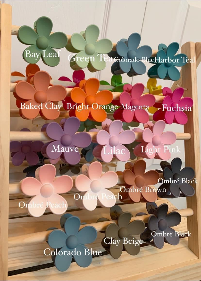 Jumbo Flower Hair Clips